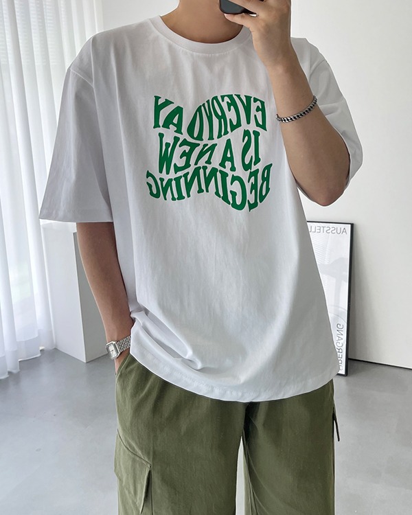 에브리데이 오버핏 반팔 티셔츠 (3 color)